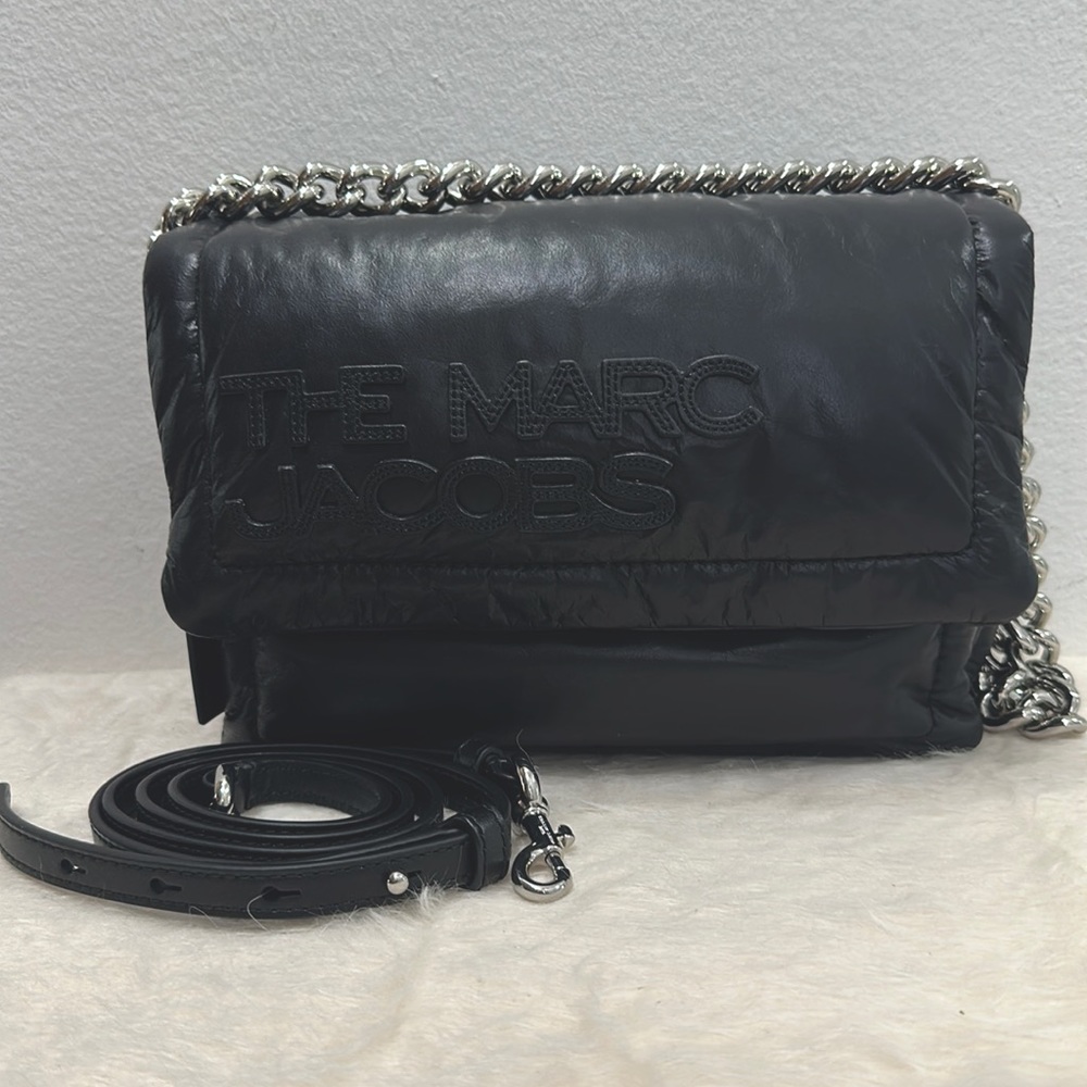 Marc Jacobs black large pillow bag. NWOT. Lamb skin
